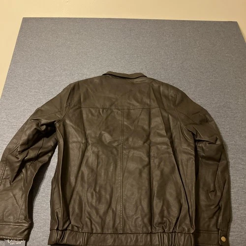 Chaps Classic Bomber Jacket Dark Brown Men’s Size MT New image 9