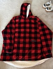   The Comfy  Original Wearable Sherpa Blanket One Size Red Plaid