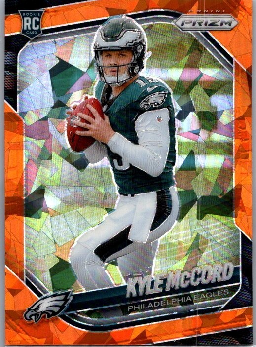 2025 Prizm #377 Kyle McCord Rookie Orange Ice Prizm