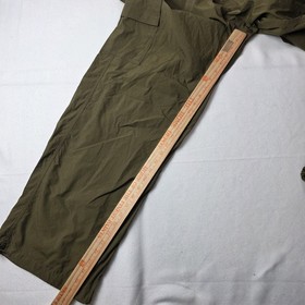 Victoria Secret PINK Women's pants Large Green Windbreaker Hiking Cargo Pockets