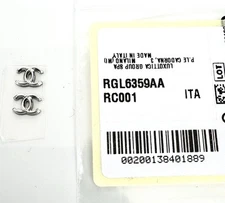 CHANEL CH 3392 Sunglasses Silver Stick On Replacement Temples Side Logo 1-Pair