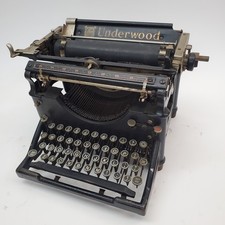 Antique Underwood No 5 Standard Typewriter Black Deco For Display Parts/Repair thumbnail