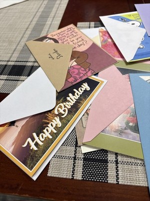 Assorted Greeting Cards, Birthday Cards Some With Blanks Inside 25 lot