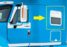 International Prostar Lonestar Sleeper Side Window Trim Chopped SS Pair Set