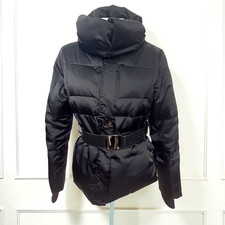 RUDSAK Collection Quilted Puffer Down Black Belted Jacket Coat M
