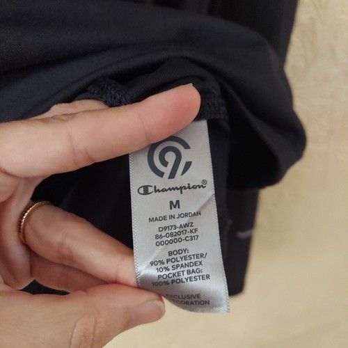 C9 Champion Black Half Zip Long Sleeve Activewear Top Sz Medium - Picture 5 of 10