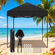 Gazebo Pieghevole 2x2m Impermeabile Protezione Solare Pop Up Gazebo per Esterno Giardino
