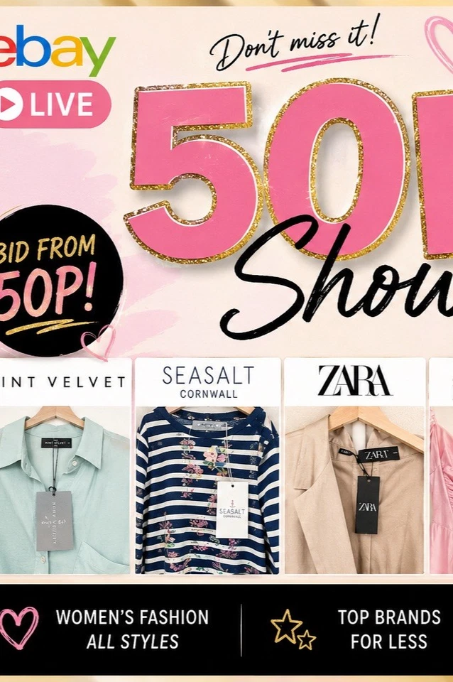 50p Fashion Frenzy 🔥 Sizes 6–32 | Zara, Mint Velvet, Seasalt & Oh Polly