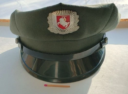 Vintage Confederate Cap Police Belarus 1992-1995 Military Uniform Original 56 S