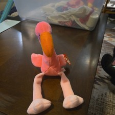 Ty Beanie Babies Pinky the Flamingo Plush Toy