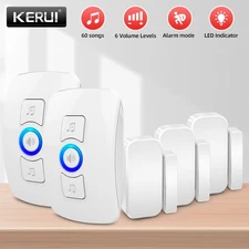 KERUI Wireless Door/Window Open Home Alarm System 2 Receiver 3 Door Sensor Kit