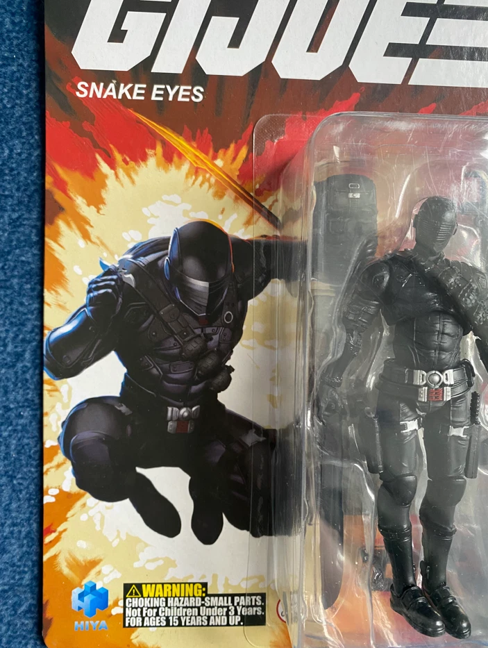 IN STOCK! Hiya Toys Exquisite Mini G.I. Joe Snake Eyes 1:18 Action Figure Intact - Image 4 of 4
