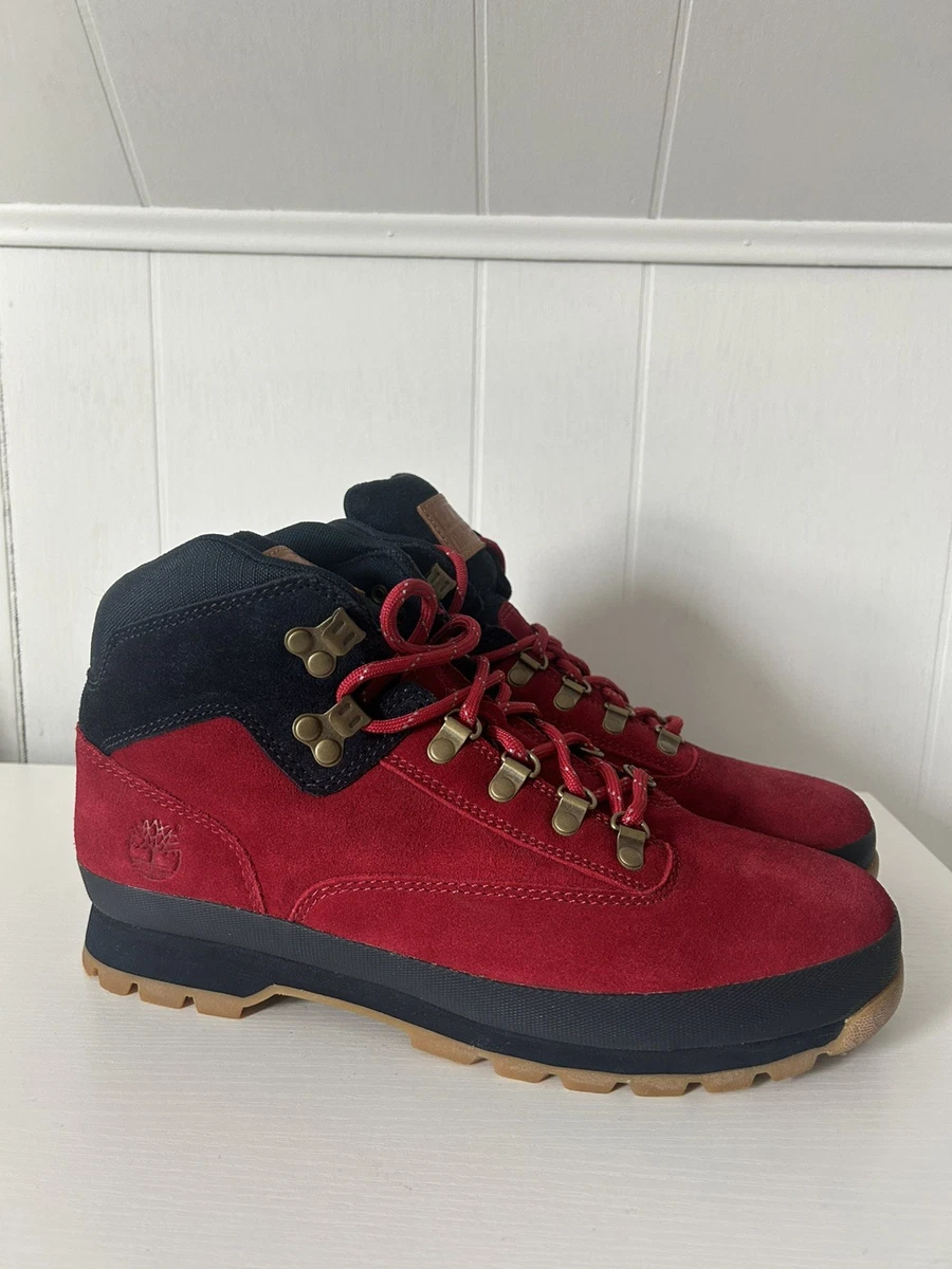 Red Timberland Euro Hiker Boots for Men for sale - eBay display picture 3