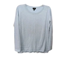 Talbots Pure Merino Wool Pullover Sweater Tunic Womens M Blue Casual #8100