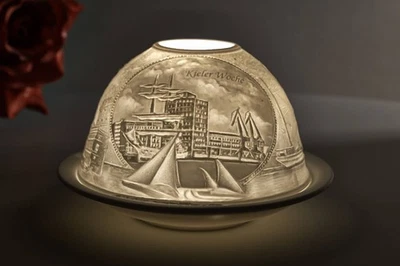 Dome Light, Nr. 30154 Kiel, Segelboote - Teelicht Windlicht Dekoration Porzellan - Bild 1 von 4