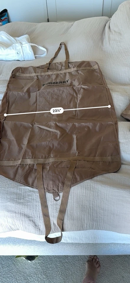 Bolso Largo de Viaje BURBERRY Londres Inglaterra Color Caqui-Embalable- Foto 3 de 4