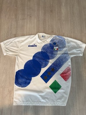Vintage 1992-94 Italy Diadora Training L/S Shirt Jersey Size XL VTG RARE FIFA