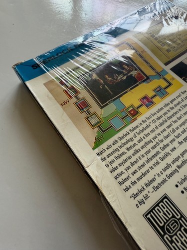 Sherlock Holmes Consulting Detective Turbografx CD New Factory Sealed OOP Damage - Picture 7 of 9