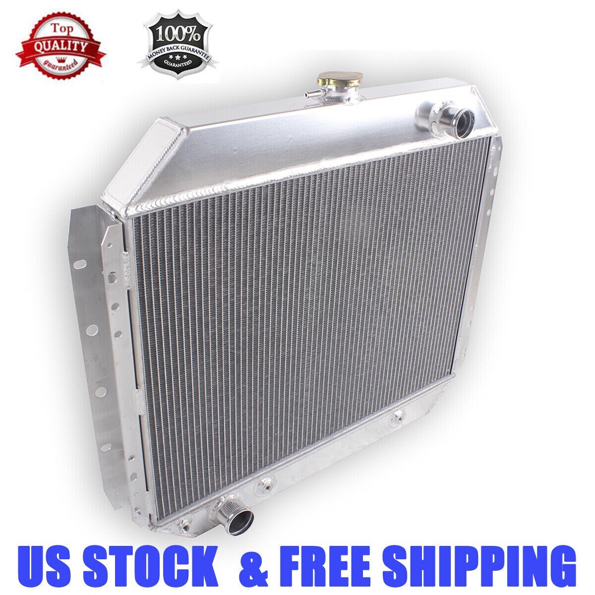 3Row Aluminum Radiator For 66-79 Ford Bronco F100 F150 F250 F350 Chevy