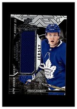 2018-19 UD Black Rookie Trademarks Relics Travis Dermott RC /299 Maple Leafs