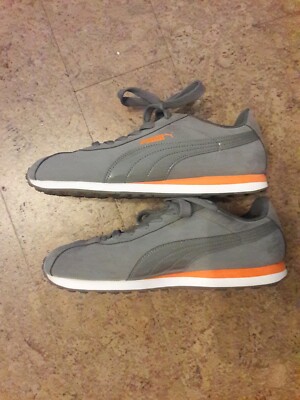 Grey PUMA Sneakers With ORANGE Accent | eBay display picture 1