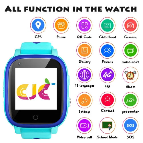 4G Kinder Smartwatch Telefonuhr Mit GPS Videoanruf Chat Jungen&Mädchen Geschenk - Bild 32 von 64