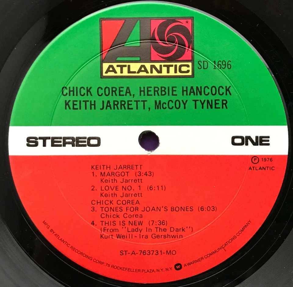 CHICK COREA / HERBIE HANCOCK / KEITH JARRETT / McCOY TYNER "S/T" 1976 LP  - Image 3 of 4