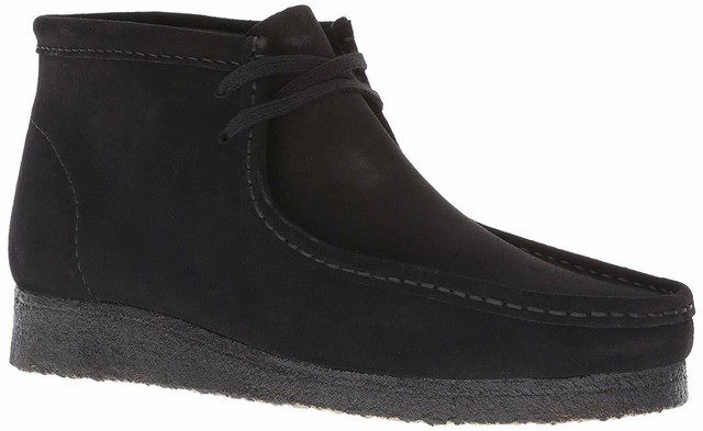 wallabee boot black suede