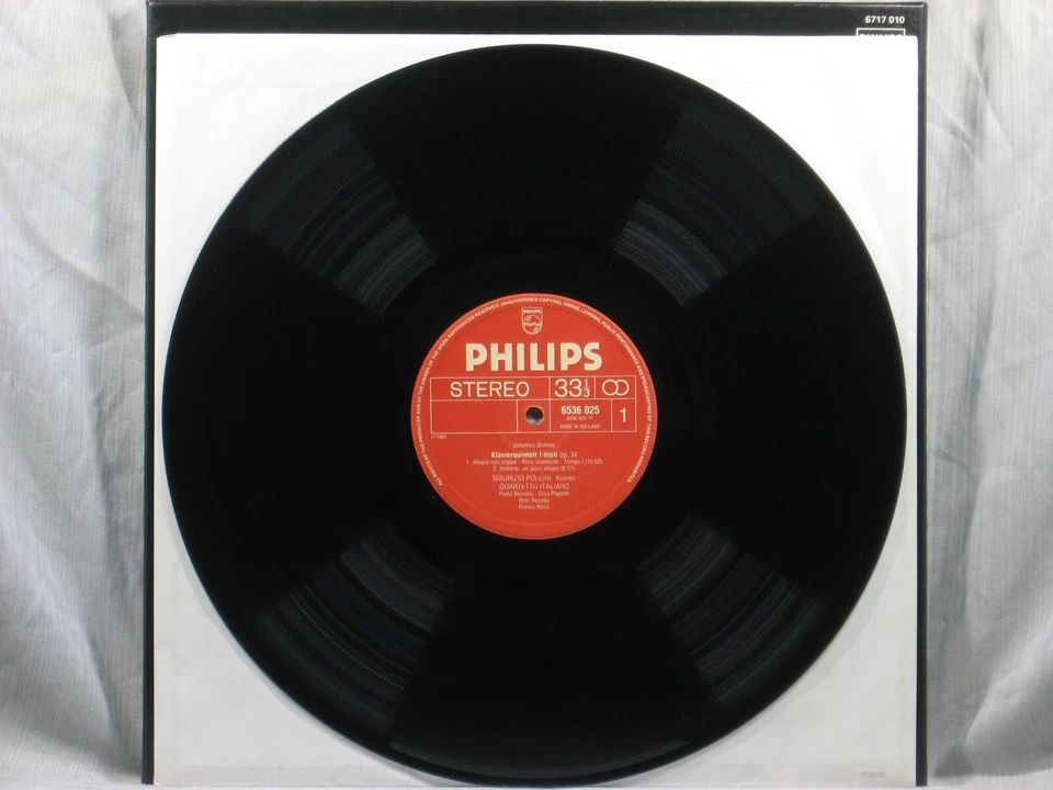 Brahms Quintet/3 Quartets - Pollini, Quartetto Italiano 3LP Box Philips 6717 010 - Image 4 of 4