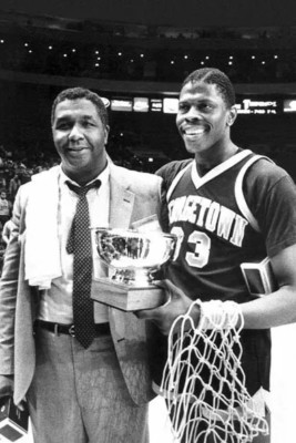 John Thompson und Patrick Ewing Hochglanz 4x6 Foto
