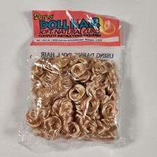 Vintage Darice 10mm Doll Hair Strawberry Blonde Natural Curls Non Toxic Washable