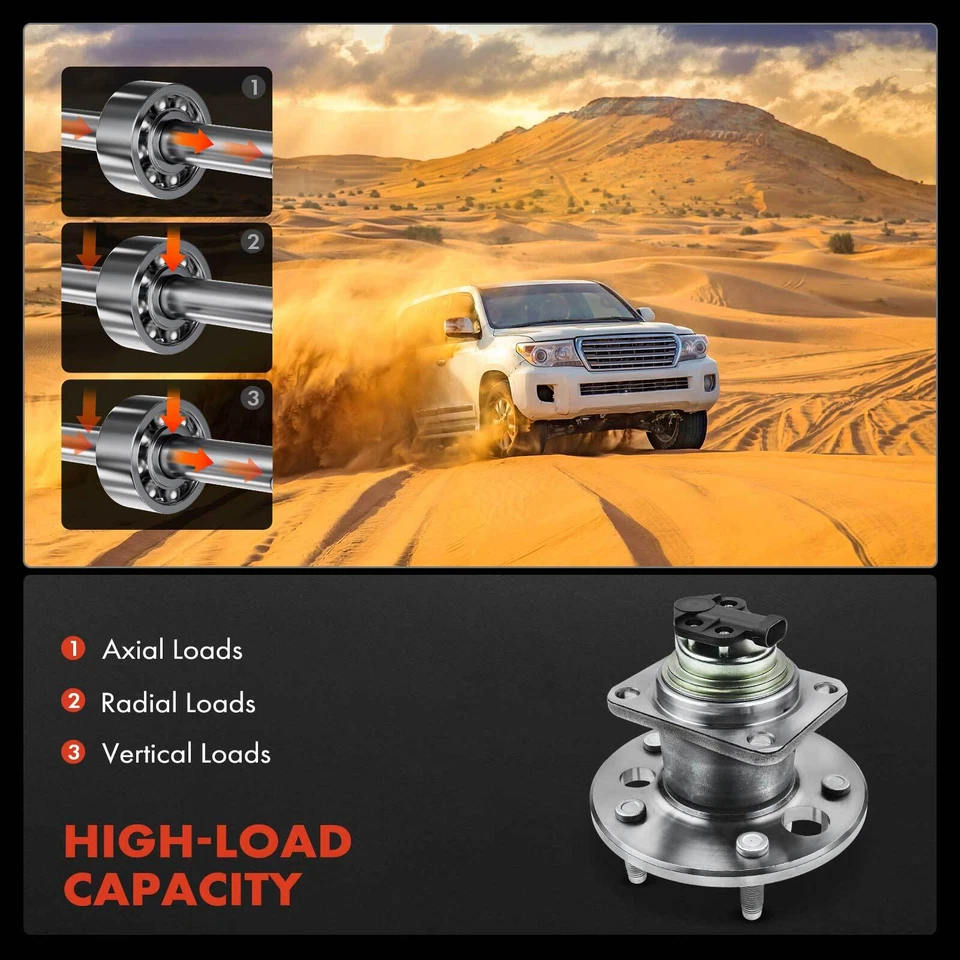 2x Conjunto de cojinete de cubo de rueda para Buick LeSabre 1991-1999 Oldsmobile 98 LSS trasero Foto 4 de 4