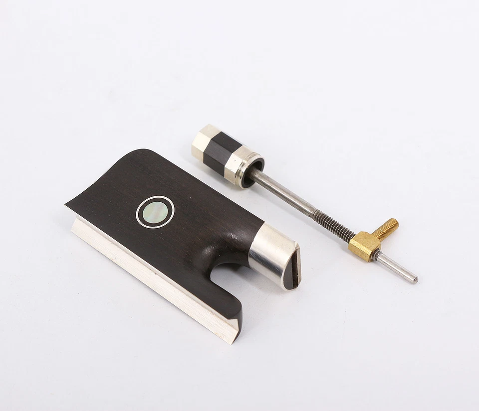 4/4 Cello Bow Frog Sterling Silver Mounted Cello Bow Accessories - Image 4 of 4