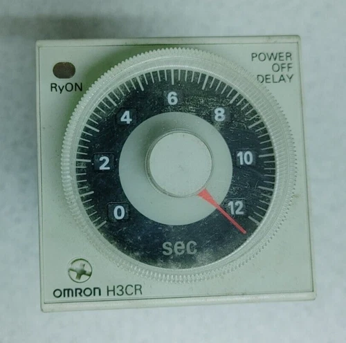 OMRON H3CR-H8 SOURCE 100/110/120VAC CONTACT 5A 250VAC 12 SEC TIMER WOW!!
