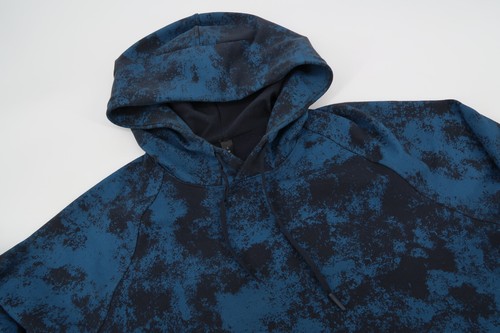 Lululemon City Sweat Pullover Hoodie Mens Large Camouflage Camo Blue Dye LM3CKLS - Picture 2 of 12