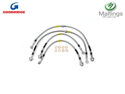 GOODRICH TD5 EXTENDED BRAKE HOSES TF650GD +50MM FITS DISCOVERY 2 