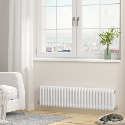 2/3 Column Horizontal Radiator Traditional Central Heating Cast Iron Style Rad - Picture 31 of 62