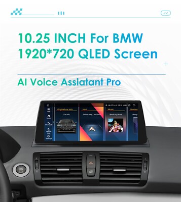 10.25''Android 13 Autoradio Carplay GPS BT 4+32GB Für BMW 1er E81 E82 E87 E88 CCC