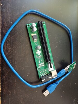 PCE164P-N07 USB PCI-E Express 1x zu 16x Extender Riser Kabel Karte Grafik 