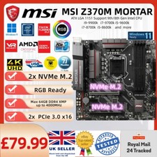 Scheda madre MSI Z370M MORTAR mATX LGA1151 per CPU Intel 8a 9a generazione i3 i5 i7 i9