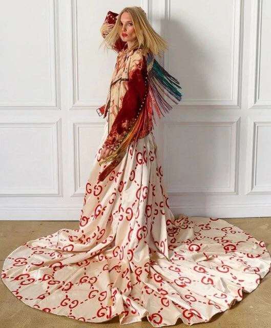 Giacca biker pelle velluto a coste rosso panna Gucci 14K nuova 2017 36 38 2 4 cappotto S M