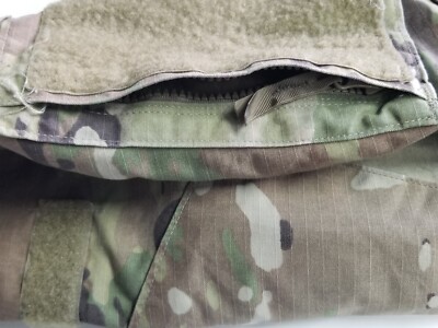 US Army Shirt Insect Repellant Buzz Off Mens Small Short Camo