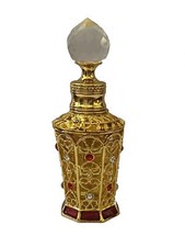 In HIs Presence Prayer Anointing Oil Gold Gemstone Bottle 15 ML