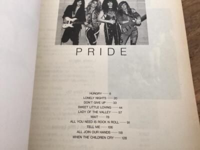 WHITE LION PRIDE Band Score Guitar Base Tab Sheet Music 10 Songs