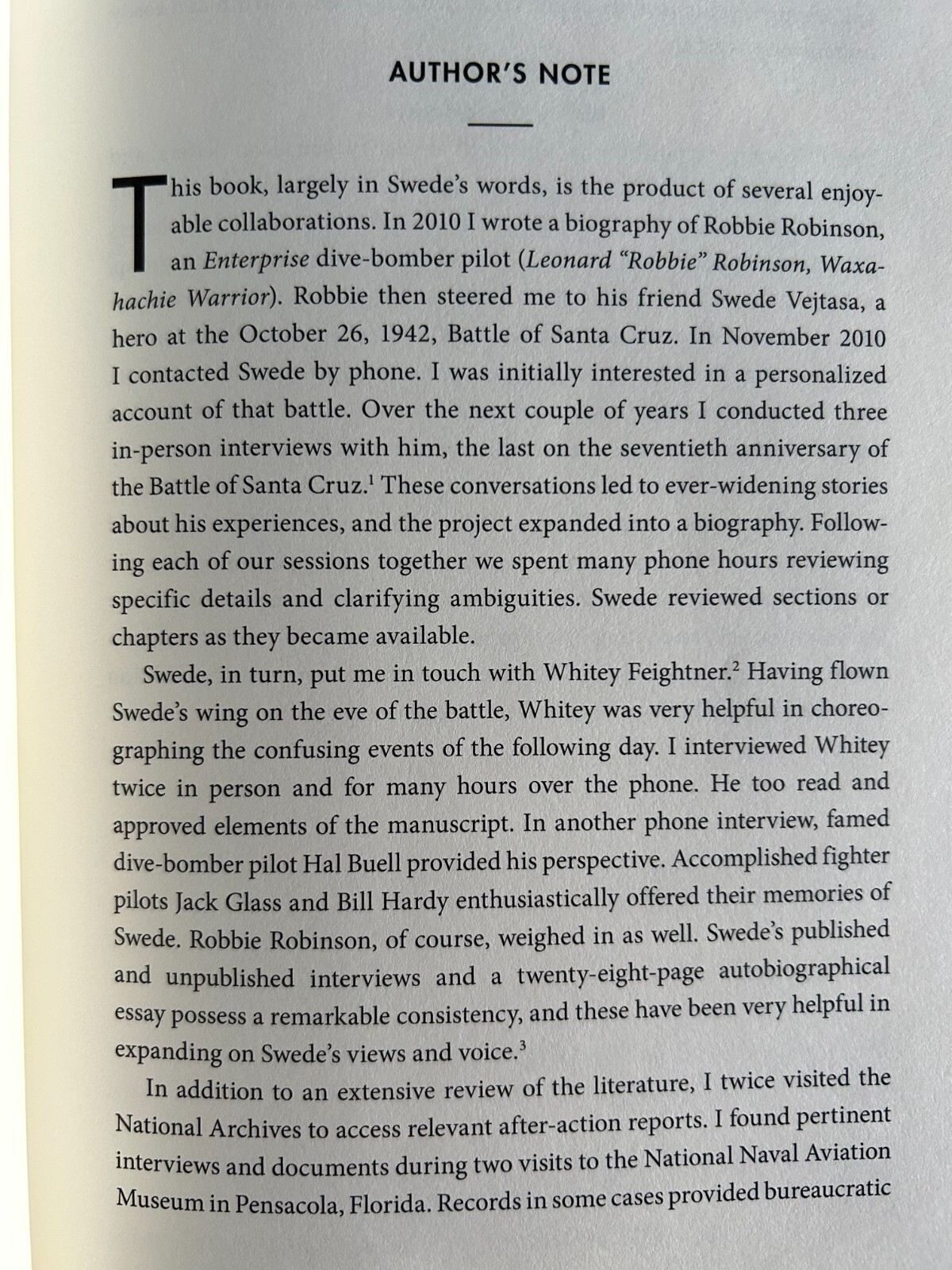 Seven at Santa Cruz Life of Stanley "Swede" Vejtasa 2018  Edwards Medal of Honor