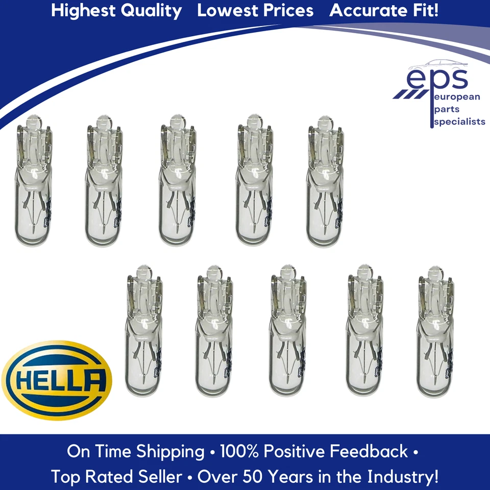 Cenicero de advertencia 10 x 1,2 vatios base de vidrio medidores bombilla interruptores 1964-19 Mercedes Foto 4 de 4