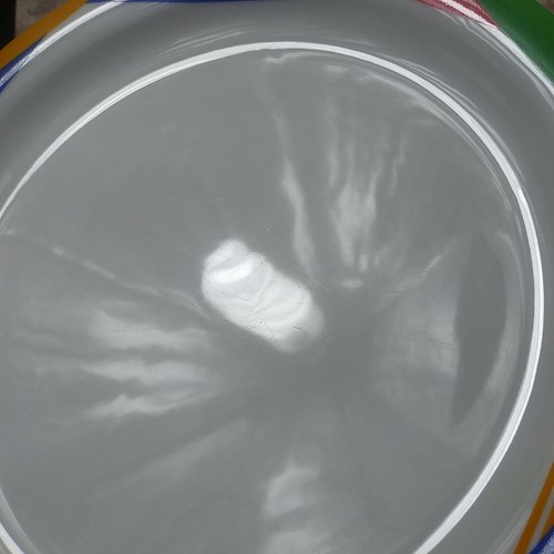 4 Mikasa Japan Harlequin Primary 80s Abstract Salad Plates Blue Red Yellow Green - Picture 11 of 12