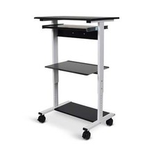 Luxor STAND-WS30 Three-shelf Adjustable Stand Up Workstation