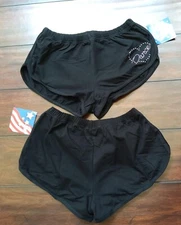 NWT Motionwear Medium Adult Black Dance Shorts