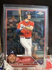 2023 Topps Chrome Matt Olson  #163 Atlanta Braves Base Possible MVP Buyback?
